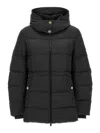 Versace Barocco Down Jacket In Black