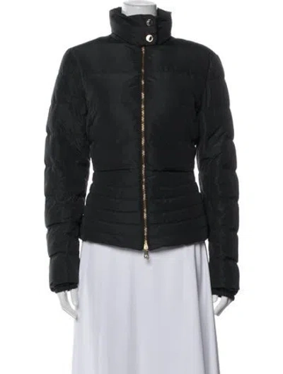Pre-owned Versace Down Jacket In Gray