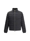 Versace Barocco Jacquard Puffer Jacket In Black