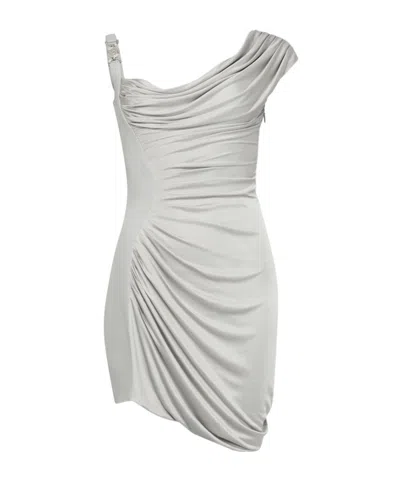 Versace Coktail Silver Viscose Dress