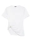 Versace Draped Safety Pin T-shirt In White