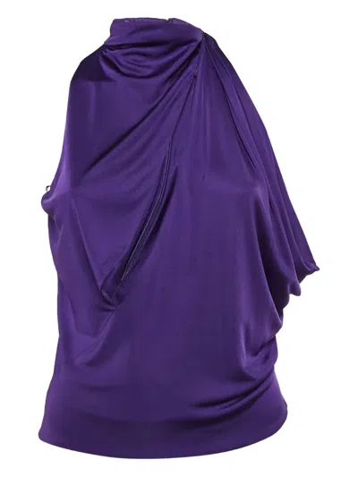 Pre-owned Versace Draped Top