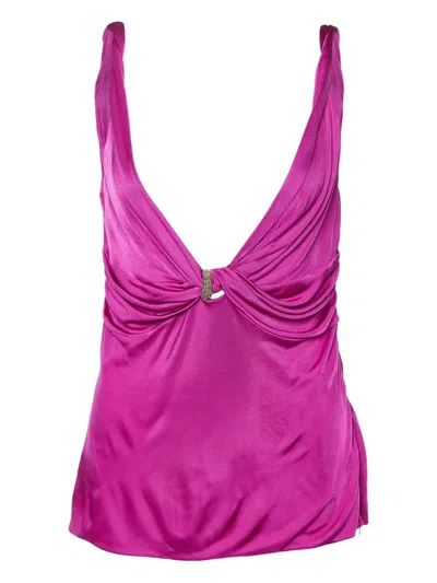 Pre-owned Versace Draped Top