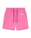 Versace Drawstring Logo Shorts In Pink