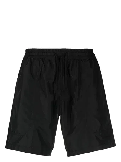 Versace Drawstring Swim Shorts In Black