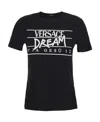 Versace Dream-print Short-sleeved T-shirt In Black