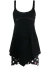 Versace X Dua Lipa Butterflies Minidress In Black