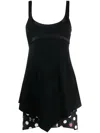 Versace X Dua Lipa Butterflies Minidress In Black