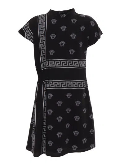 Versace Kids' Dress In Black
