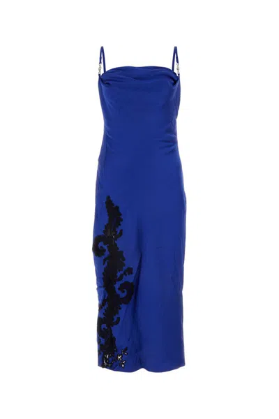 Versace Dress In Blue