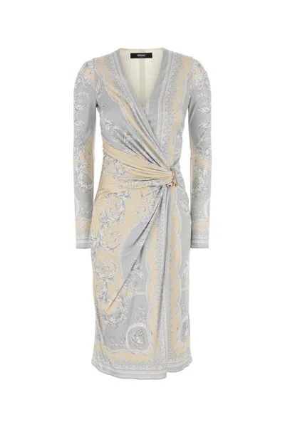 VERSACE VERSACE PRINTED VISCOSE DRESS