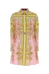 Versace Dress Silk Twill Print Spring Barocco Foulard Pn 1 In Multi