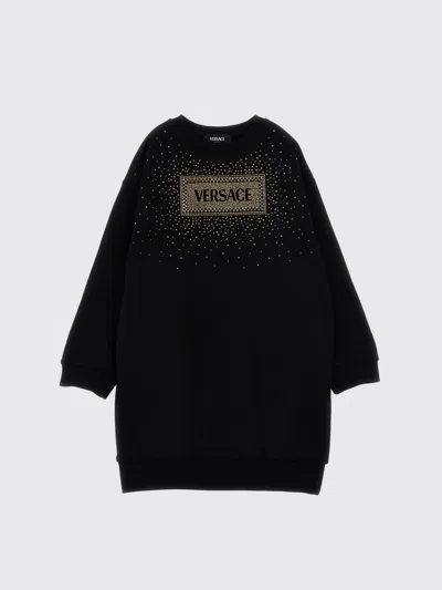Versace Dress  Kids Color Black In Schwarz