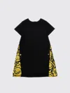 VERSACE DRESS VERSACE KIDS COLOR BLACK,F82129002