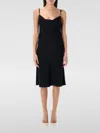 Versace Satin Mini Dress With Safety Pin Detail Women In Schwarz