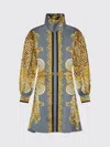 Versace Silk Chemisier/dress In Multi