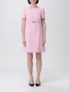 Versace Medusa 95 Dress In Pink Viscose Blend In Pink