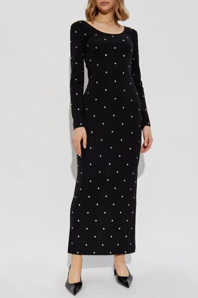 VERSACE VERSACE DRESS WITH SHIMMERING APPLIQUÉS
