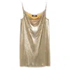 Versace Short Cocktail Dress With Chain Strap Detail In Gold