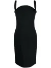 Versace Sleeveless Dress With Round Neckline In Black
