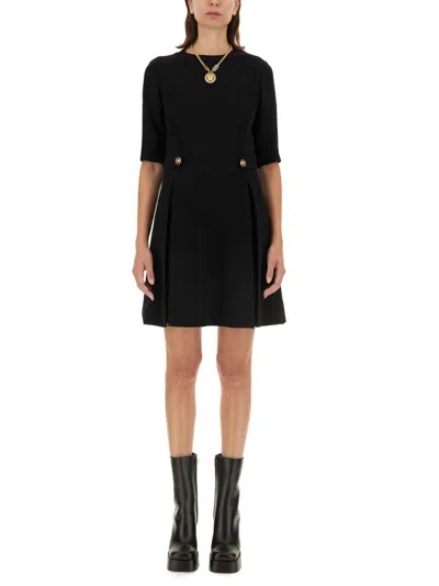 Versace Mini Trapeze Dress In Black