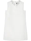 Versace Embellished Satin Mini Dress In White