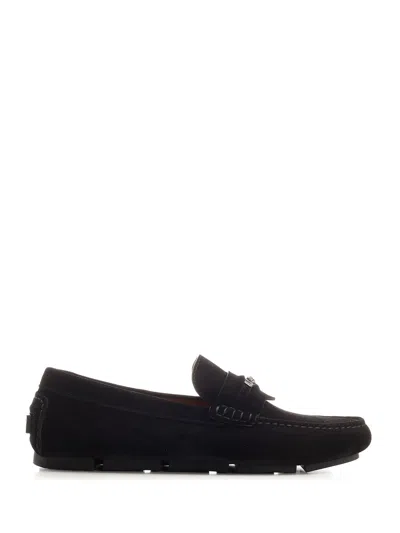 Versace Driver Loafer In Black
