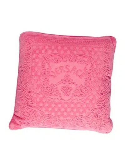 Pre-owned Versace Dua Lipa La Vacanza Beach Pillow W/ Tags In Pink