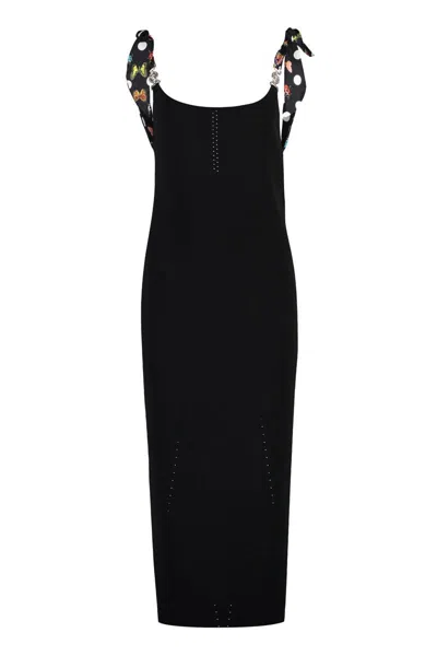 Versace Dua Lipa X  - Knitted Dress In Black
