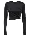 Versace Dua Lipa X  Viscose Top In Black