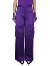 Versace Duchesse Viscose Informal Wide-leg Cargo Pant