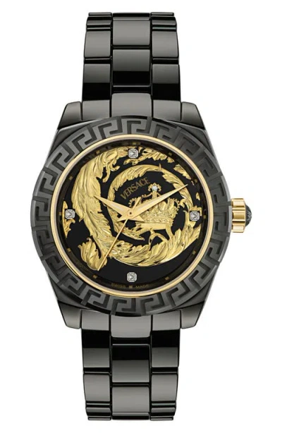 Versace Dv One 20th Anniversary Limited Edition Watch, 40mm In Black