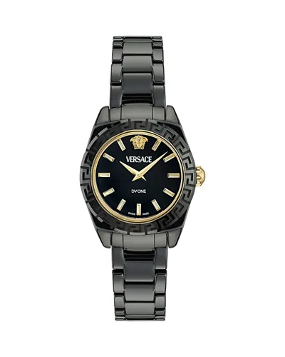 Versace Dv One Mini Watch, 28mm In Black