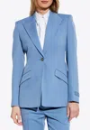 Versace Wool Blazer With Closed Lapels