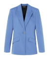 Versace Wool Gabardine Single-breasted Informal Jacket In Blue