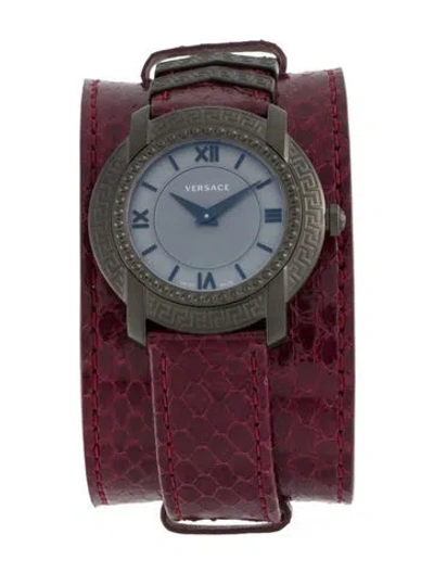 Pre-owned Versace Dv25 Watch In Multi