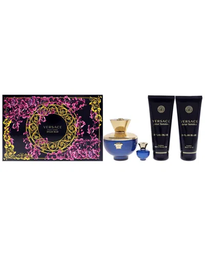 Versace Dylan Blue 4pc Gift Set In Multi