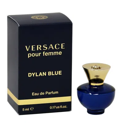 Versace Dylan Blue 5 ml Eau De Parfum Mini For Women In Transparent
