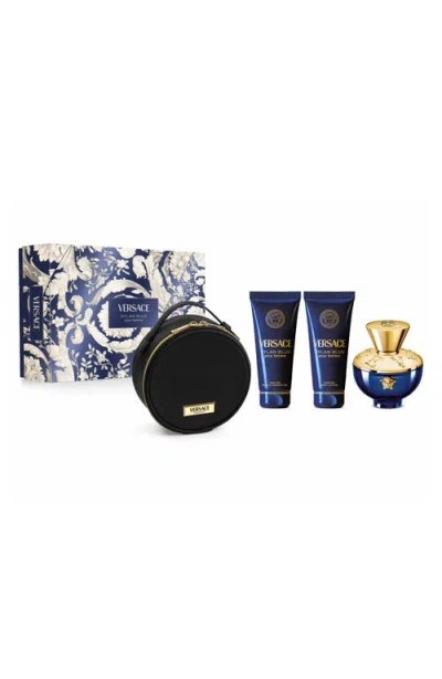 Versace Dylan Blue Pour Femme 4-piece Gift Set $231 Value In Transparent