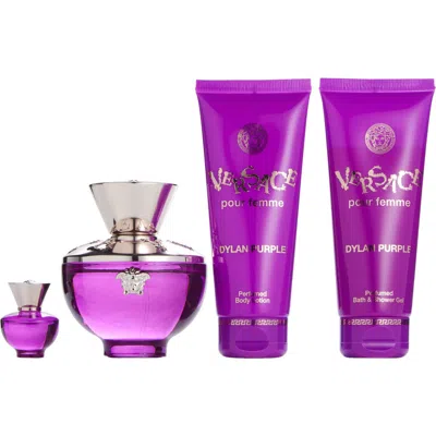 Versace Dylan Purple Eau De Parfum 3-piece Gift Set In No Color