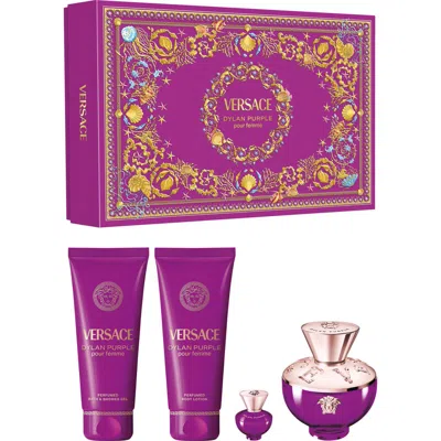 Versace Dylan Purple Eau De Parfum Gift Set $220 Value In Transparent