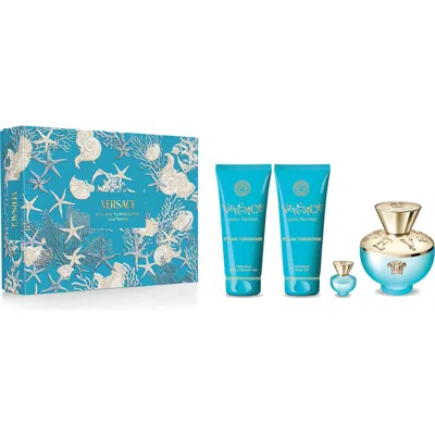 Versace Dylan Turquoise Eau De Toilette Gift Set $178 Value In No Color