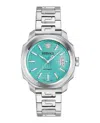 Versace Dylos Automatic Watch In Metallic