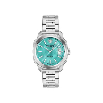 Pre-owned Versace Dylos Automatic Watch 'stainless Steel' | Silver | Men's Size Onesize