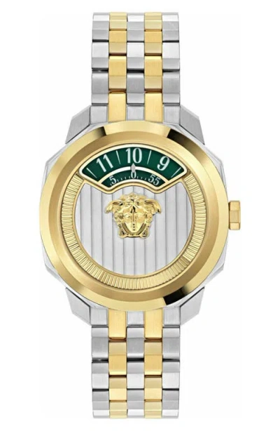 Versace Dylos Two Tone Bracelet Watch, 39mm