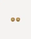 Versace Earrings In Burgundy