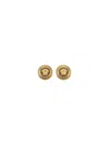 Versace Earrings In Burgundy
