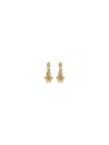 Versace Crystal La Medusa Hoop Earrings In Gold