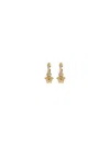 Versace Crystal La Medusa Hoop Earrings In Gold