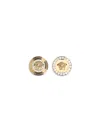 Versace Crystal Medusa Earrings In Gold